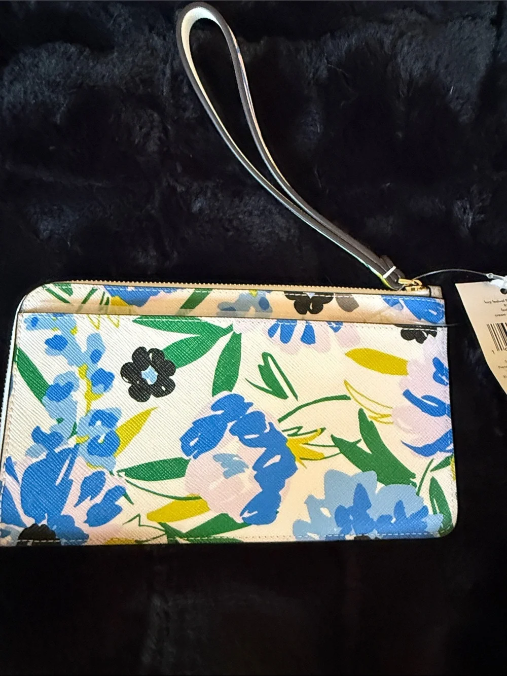 kate spade lucy festival floral print Zip Wristlet NWT